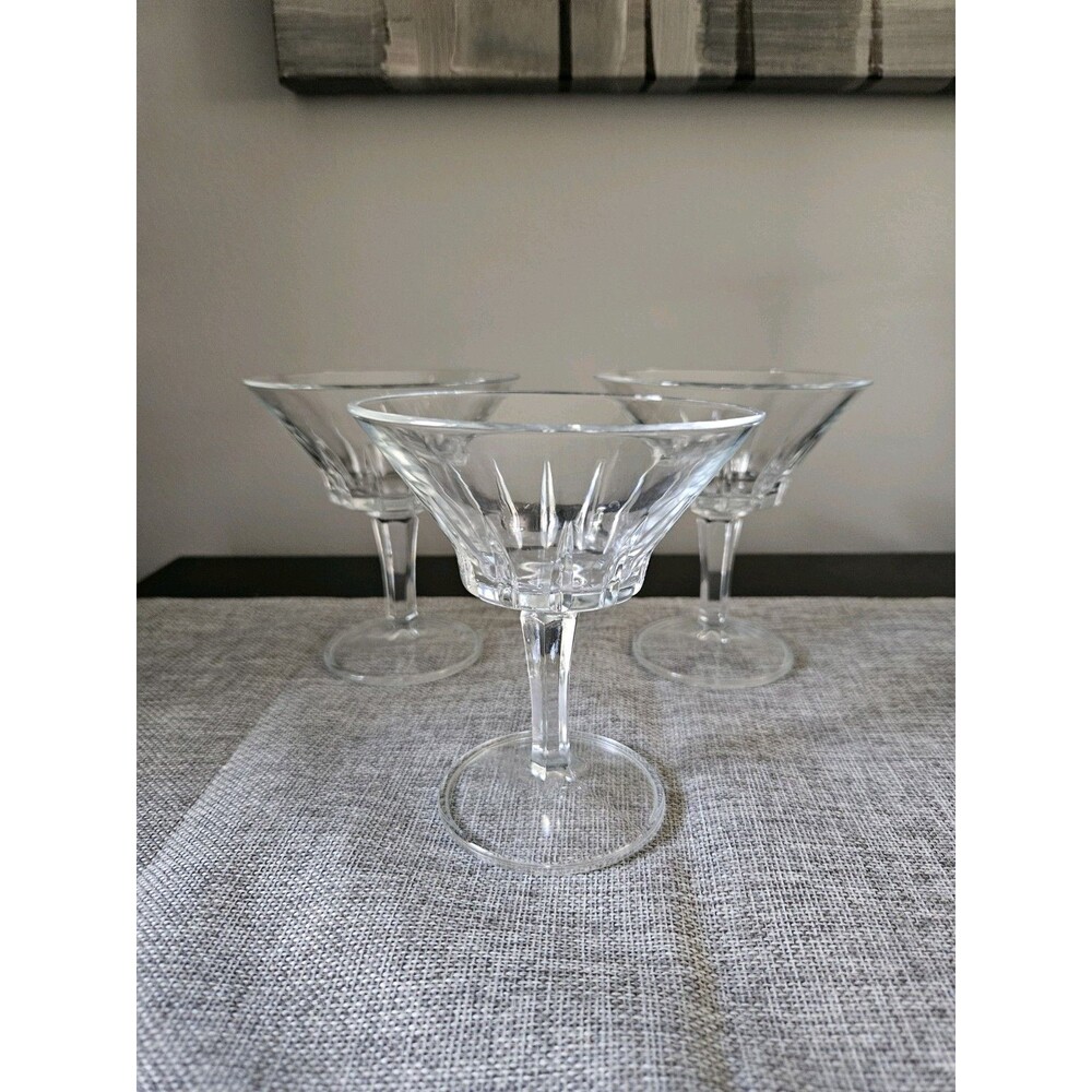 Vintage Italian Fidenza Vetraria Sorrento Champagne / Sherbet Coupes Set of 3